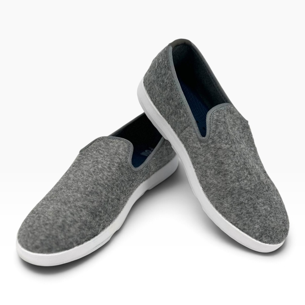 Island Surf FOM Surge Slip On Sneaker Womens 8.5 Gray Felt Comfort Shoe 1910GRY